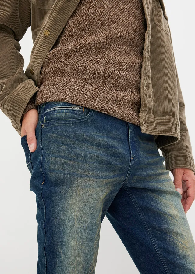 Jean slim extensible et léger, droit • bleu foncé denim • product-page.page-title-suffix