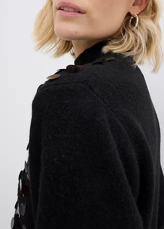 Pulover cu paiete • negru • magazin bonprix
