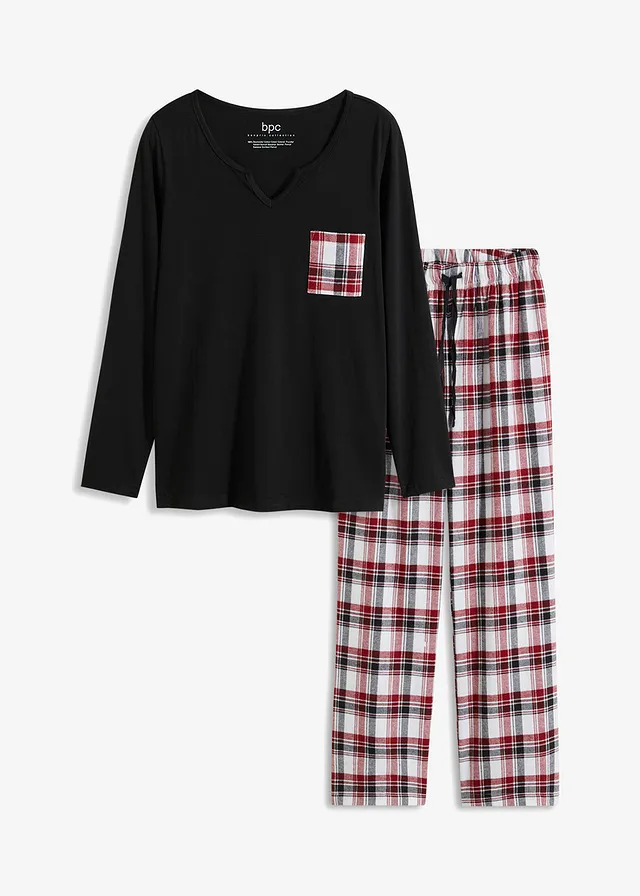 Pijama cu pantalon din finet