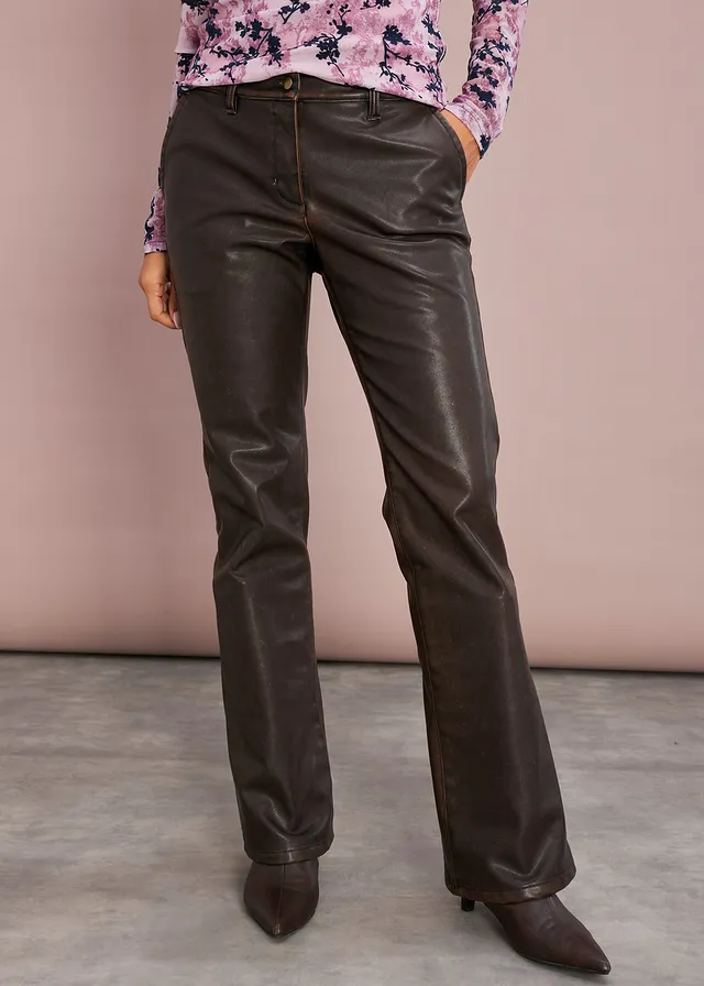 Imitatieleren broek • terrabruin-notenbruin used • product-page.page-title-suffix