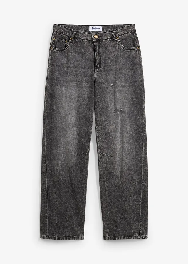 Strečové džínsy Loose Fit, rovné