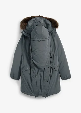 Těhotenská parka 3 v 1, se vsadkou na miminko • antracitová • bonprix obchod