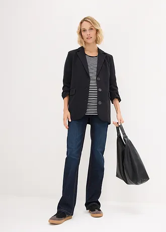 Těhotenské triko, organická bavlna (2 ks v balení) • bílá s puntíky + s proužky • bonprix obchod