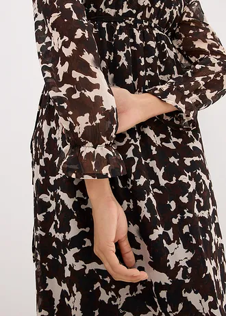 Těhotenské/kojicí šaty 2v1 • černá s grafickým potiskem • bonprix obchod