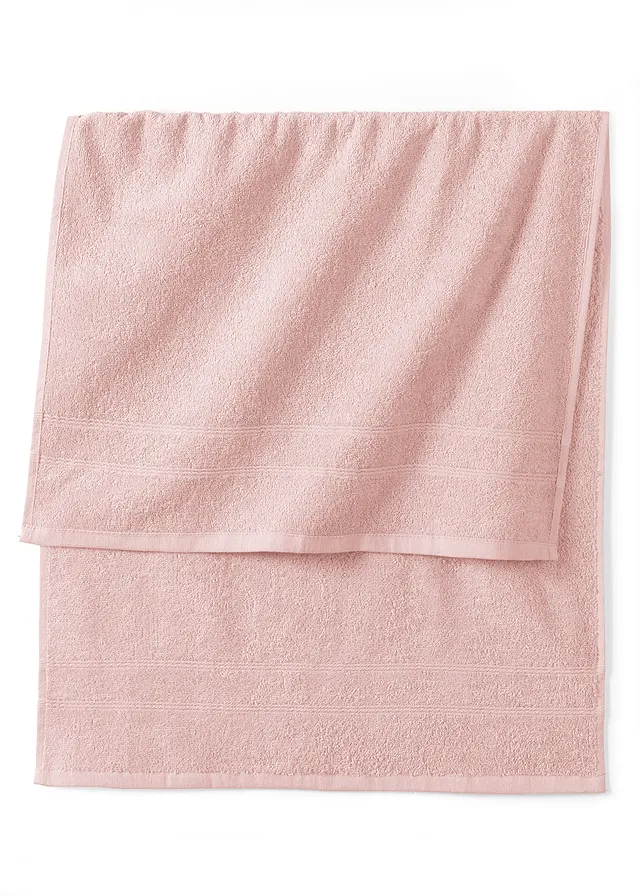 Pamut törölköző puha minőségben • világos rózsaszín • bonprix áruház