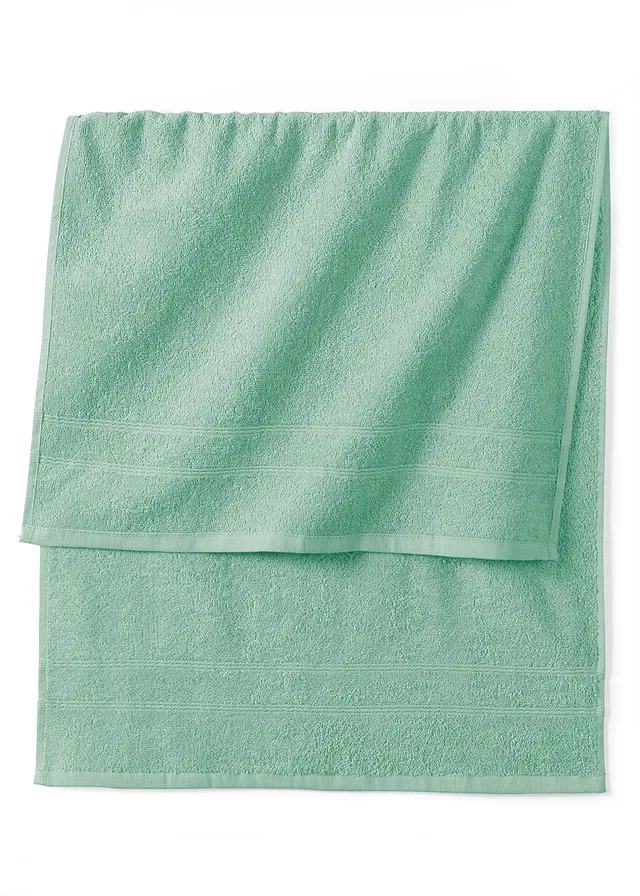 Serviette de toilette en éponge douce pur coton • menthe • Boutique bonprix