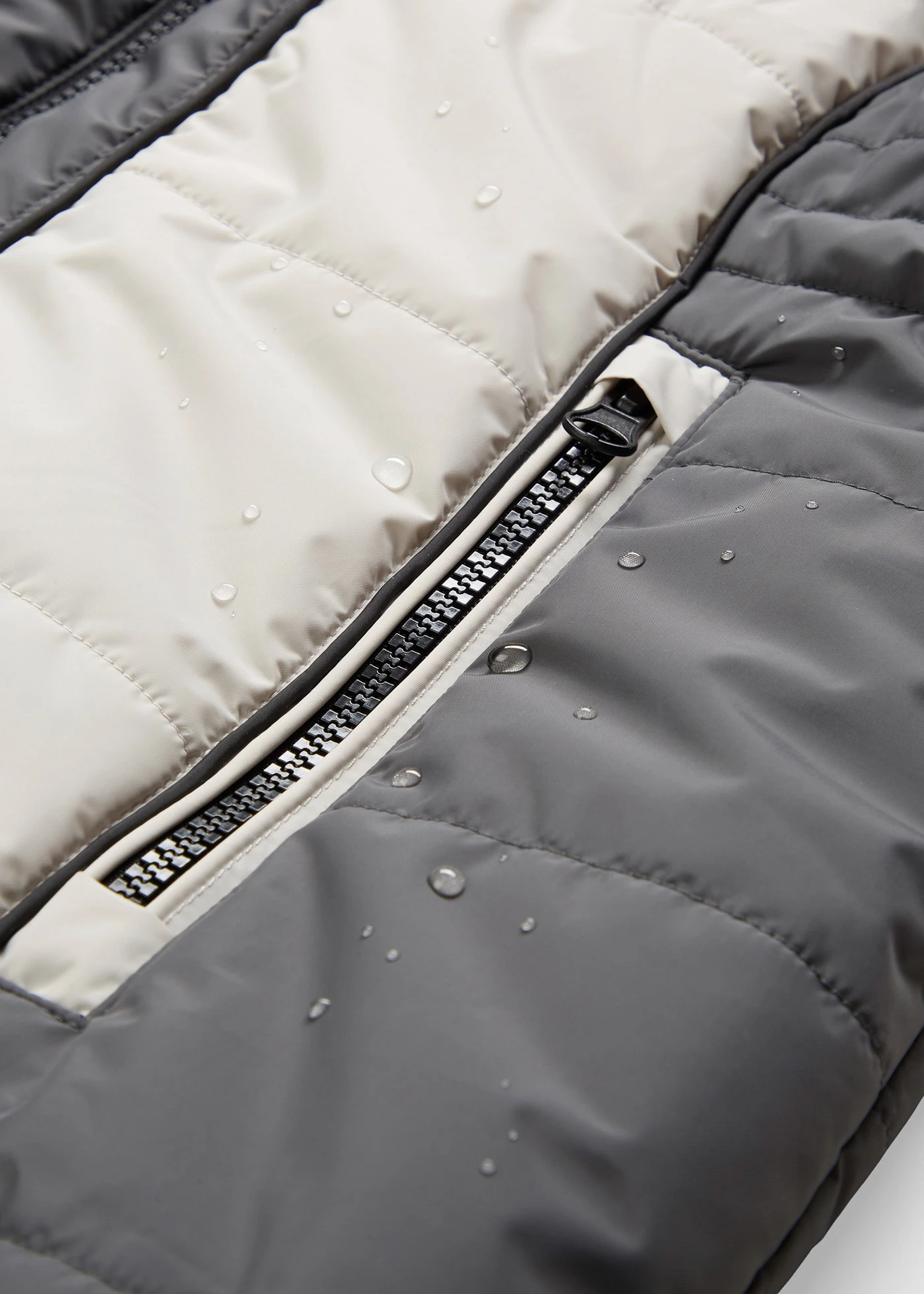 Lange outdoorjas met imitatiebont, waterafstotend • zilverkleur/leisteengrijs • bonprix online shop