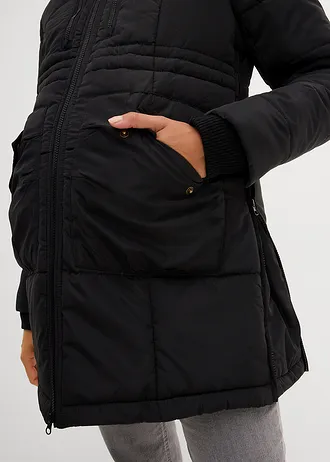 Těhotenská bunda 3 v 1 s vsadkou na miminko • černá • bonprix obchod