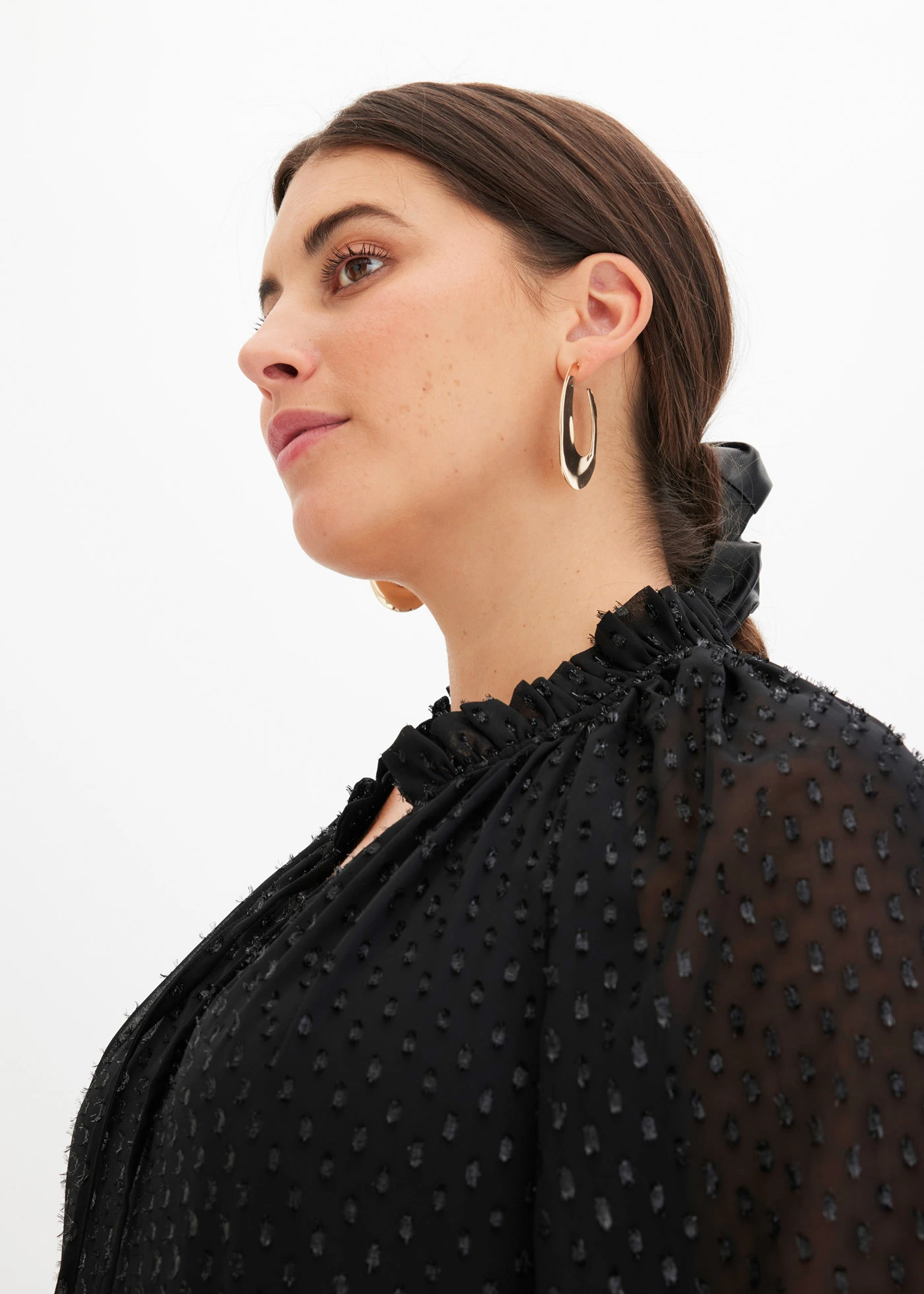 Tuniekjurk met glittereffect • wijnrood plus size • bonprix online shop