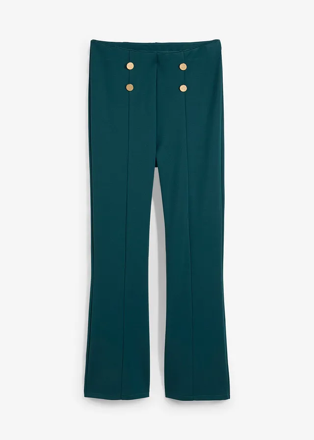 Pantaloni evazați din jerse