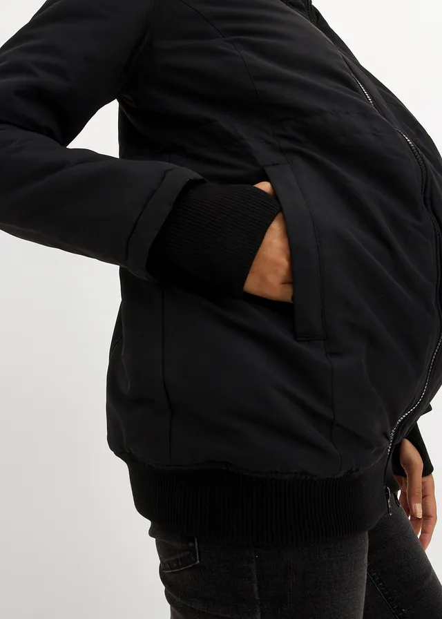 Veste d’hiver 3en1 de grossesse et portage avec deux empiècements • noir • product-page.page-title-suffix