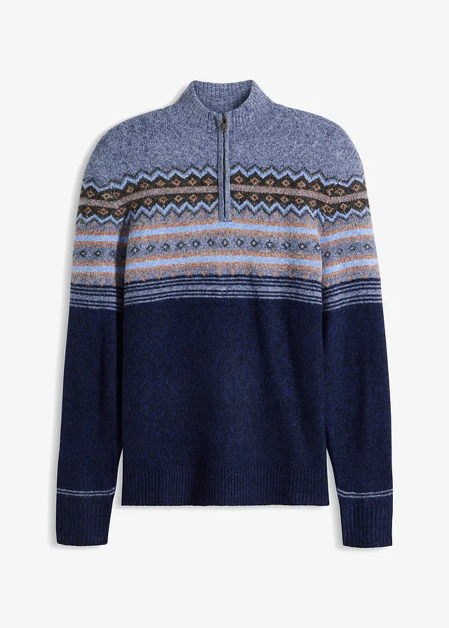 Pulover model norvegian cu guler înalt