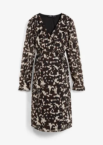 Těhotenské/kojicí šaty 2v1 • černá s grafickým potiskem • bonprix obchod