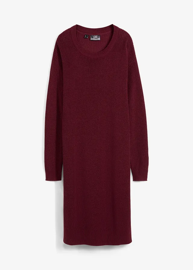 Rochie oversize tricotată cu model ripsat