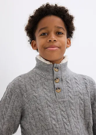 Svetr troyer • šedý melír melír • bonprix obchod