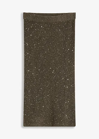 Pletená sukně • hnědá • bonprix obchod