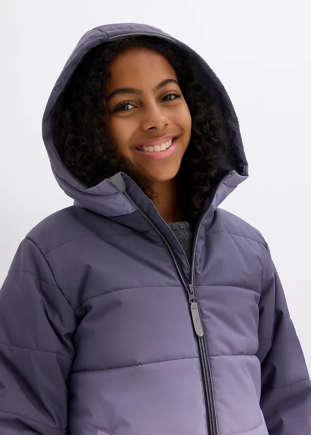 Meisjes ski-jas met capuchon • bosbessen-mauve • product-page.page-title-suffix
