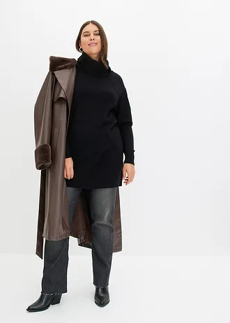 Dlouhý svetr, barva: černá