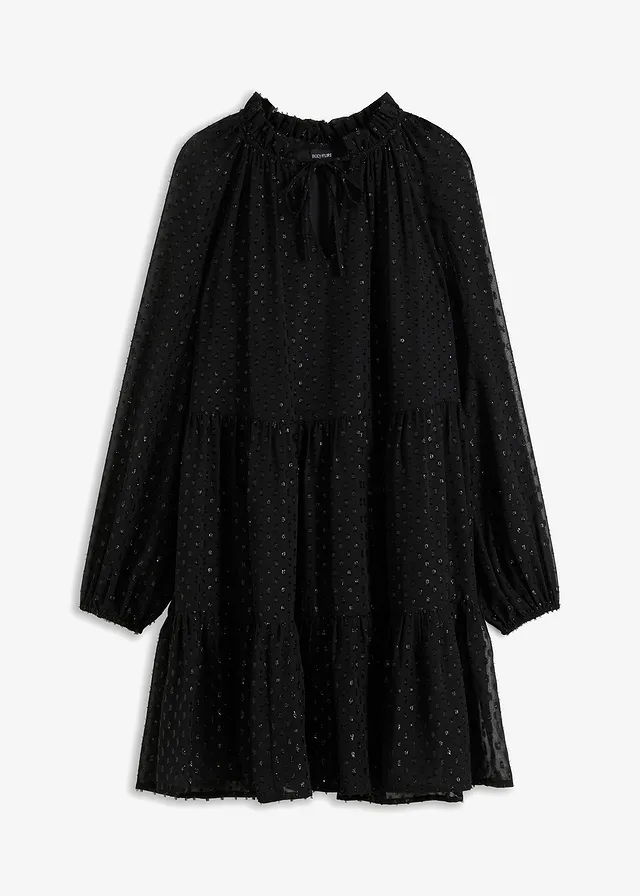 Rochie-tunică cu efecte sclipitoare