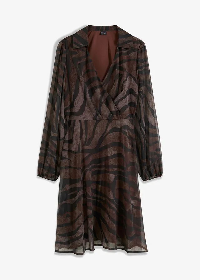 Rochie din șifon imprimat