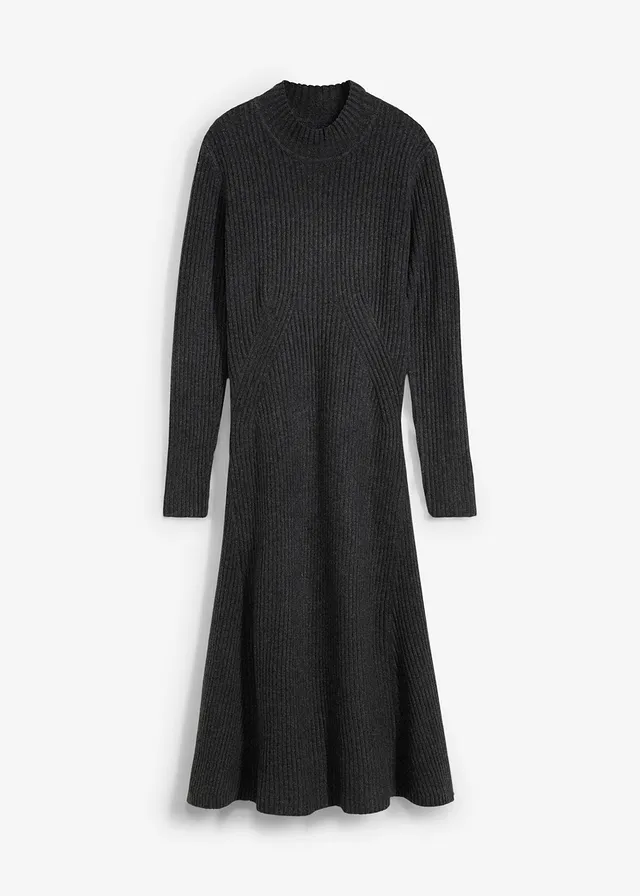 Pletené šaty so stojačikom