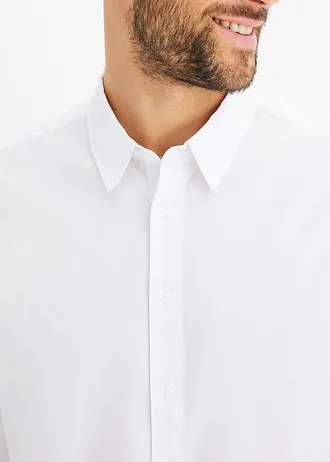 Strečová business košile, Regular Fit • bílá • bonprix obchod