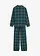 Kinderen pyjama van flanel (2-dlg. set), Kleur: bosgroen geruit