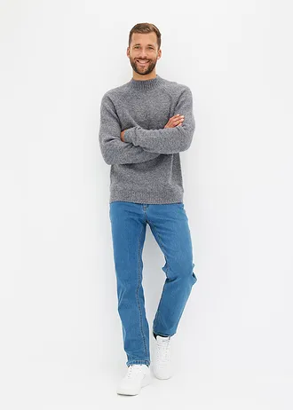 Blugi stretch Regular Fit, drepți (set/2 buc.) • albastru denim + negru denim • magazin bonprix