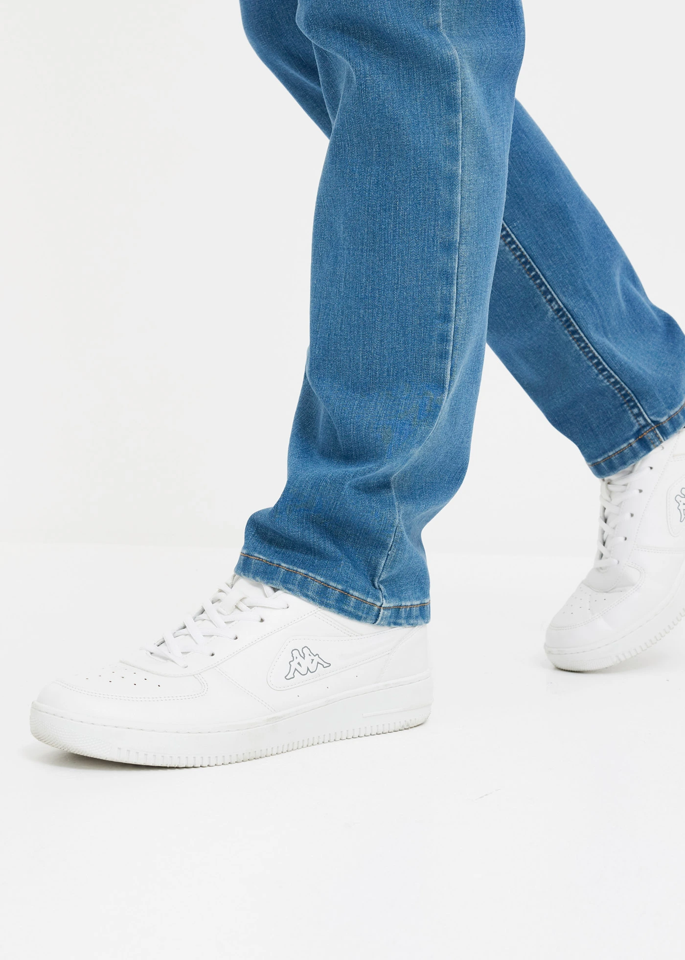 Blugi stretch Regular Fit, drepți (set/2 buc.) • albastru denim + negru denim • magazin bonprix