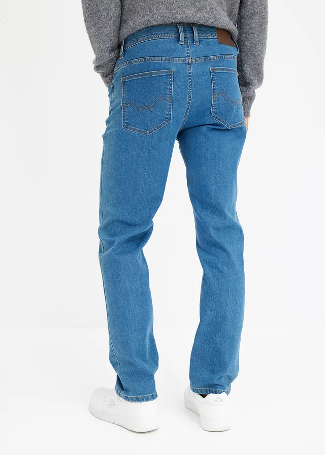 Lot de 2 jeans extensibles Regular, coupe droite • bleu denim + noir denim • product-page.page-title-suffix