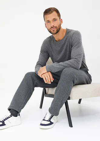 Pantalon de jogging avec doublure chaude • anthracite chiné • Boutique bonprix