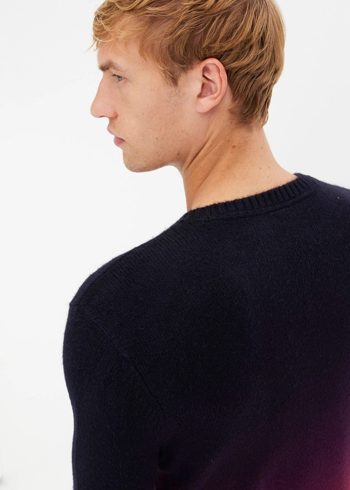 Pull en fine maille, effet dégradé • violet foncé-rhododendron • Boutique bonprix