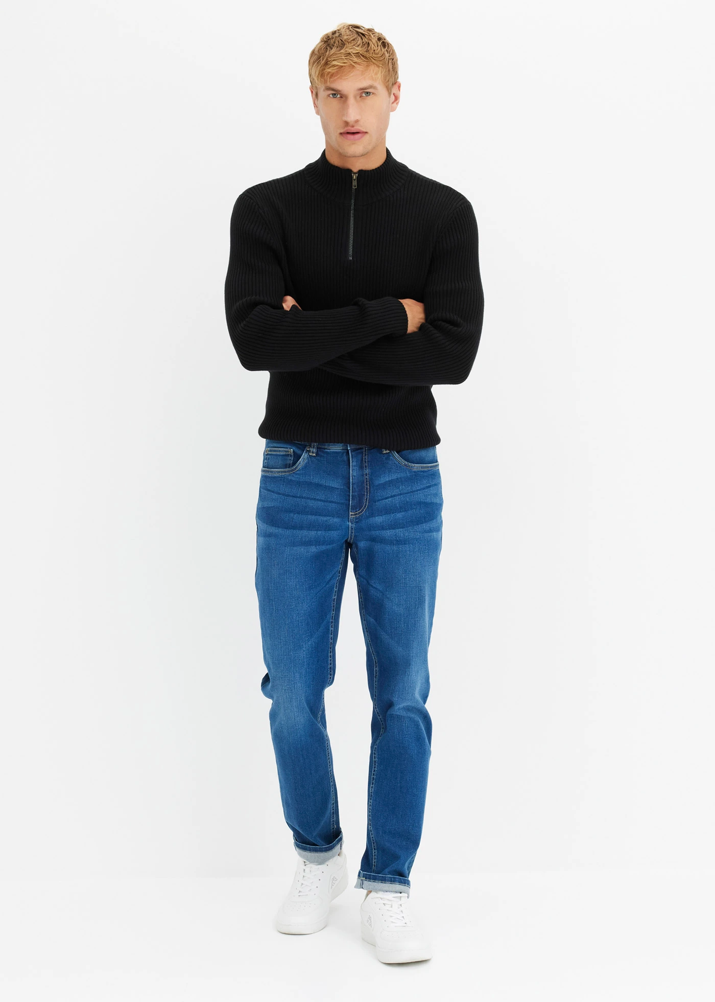 Regular fit jeans, tapered • blauw denim • bonprix online shop