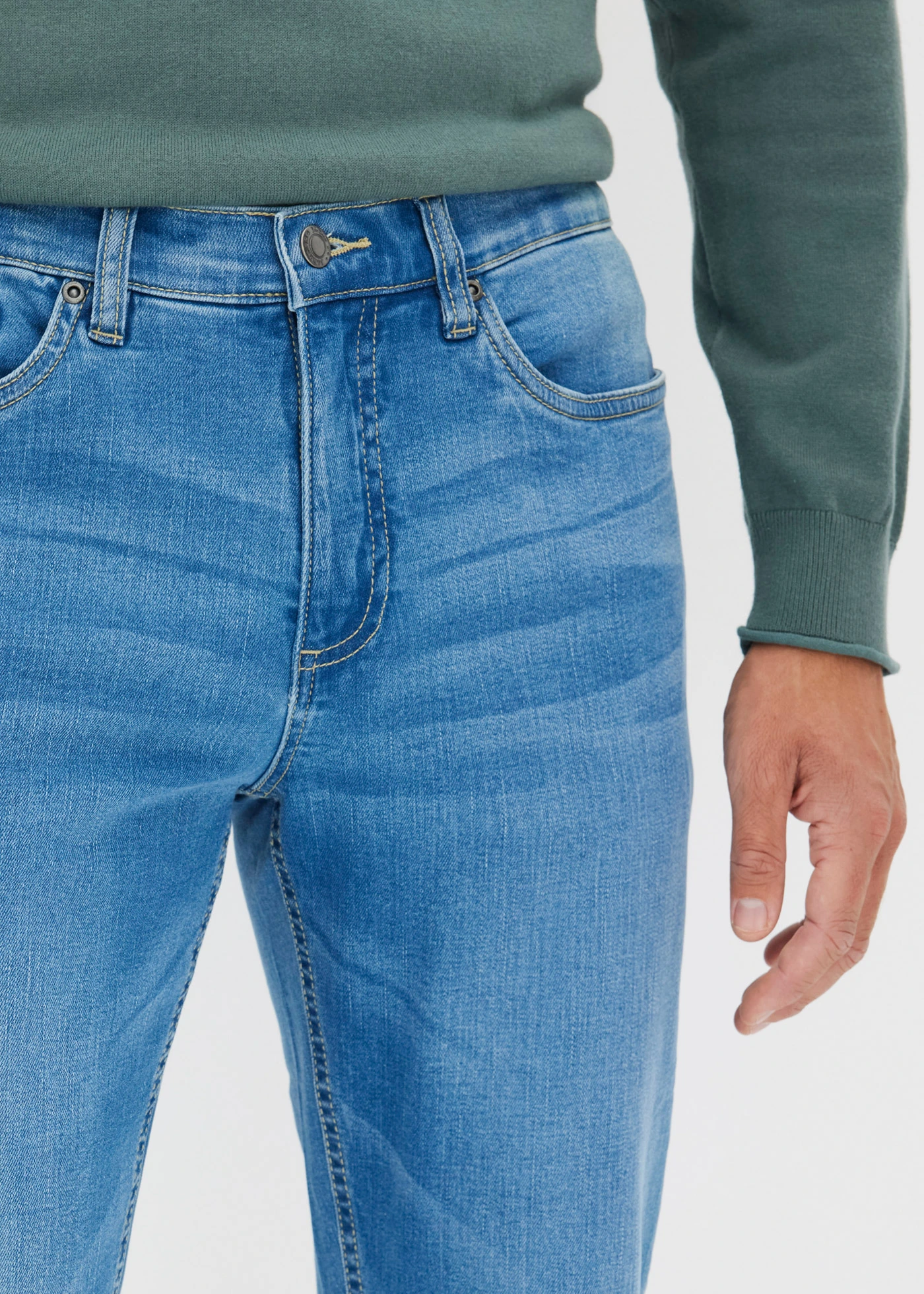 Strečové džínsy Regular Fit Tapered • svetlomodrá denim • obchod bonprix