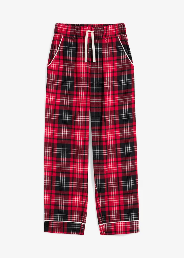 Pantaloni de pijama din flanelă