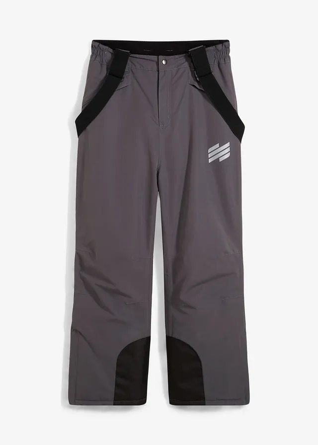 Pantaloni funcționali impermeabili cu bretele și căptușeală călduroasă