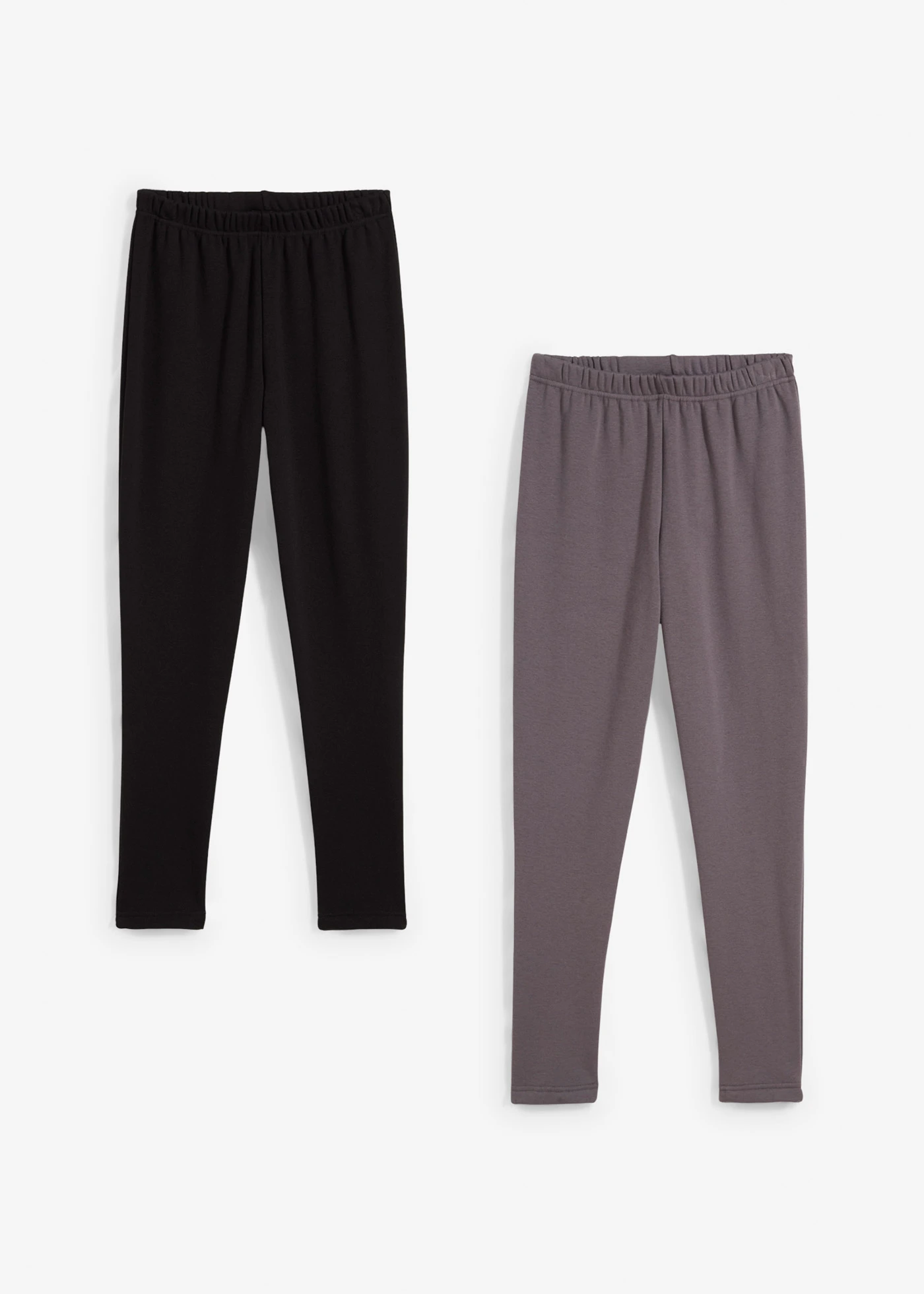 Outdoor thermo legging met warme fleece voering (set van 2) • zwart-leisteengrijs • bonprix online shop