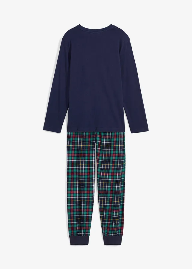 Pijama de copii cu pantaloni de finet, cu bumbac bio (2piese)