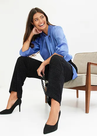 Spodnie z połyskiem • czarny • bonprix obchod