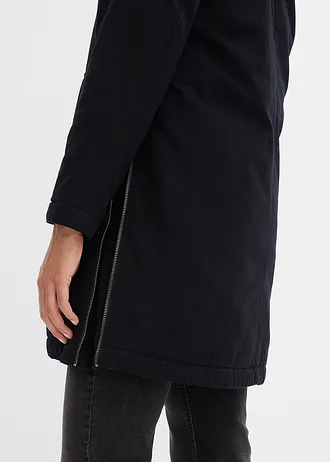 Parka d’hiver rembourrée à capuche doublée sherpa • noir • Boutique bonprix