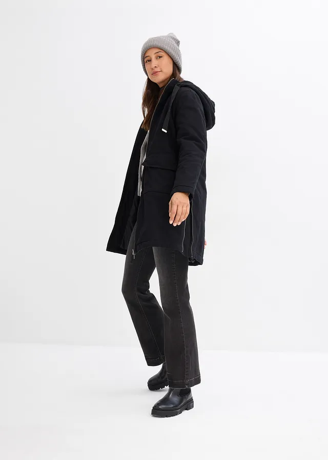 Sweat short van puur katoen zwart