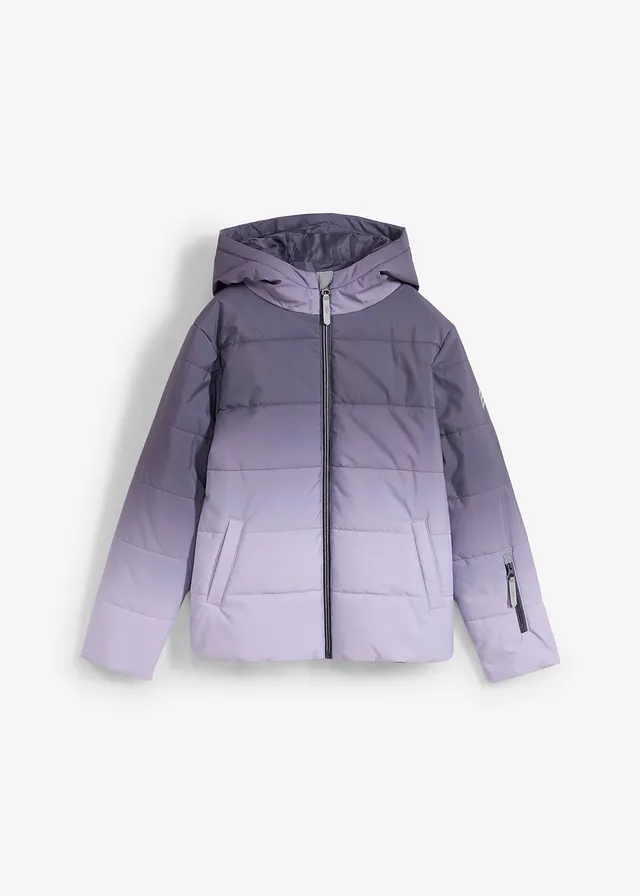 Veste de ski imperméable à capuche, Couleur: myrtille /mauve