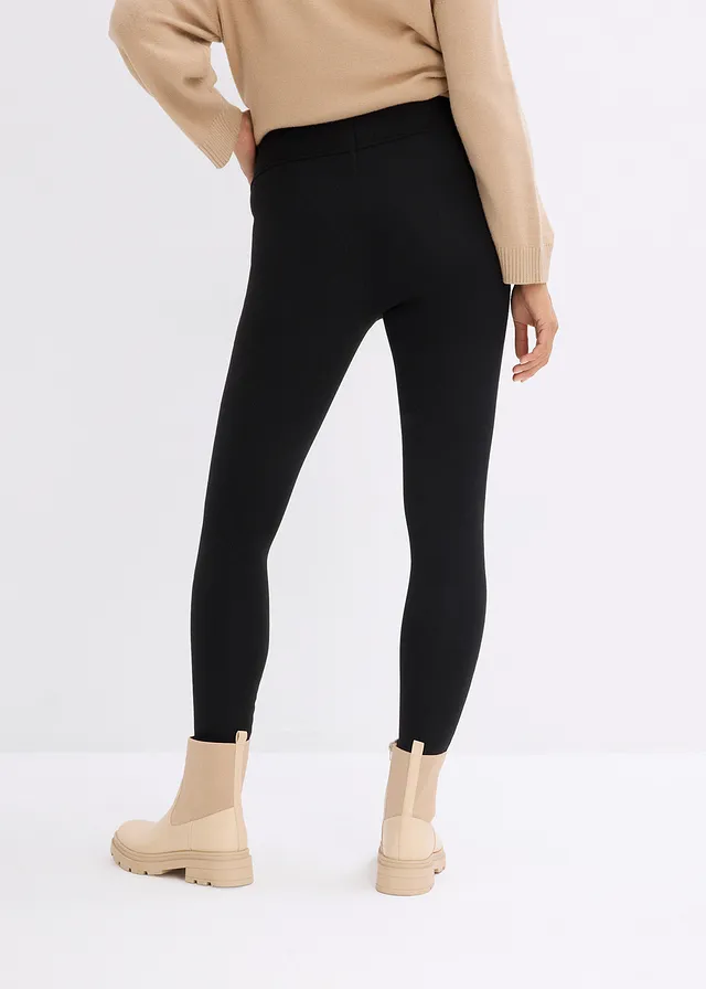 Hřejivé těhotenské termo legíny Slim Fit • černá • bonprix obchod