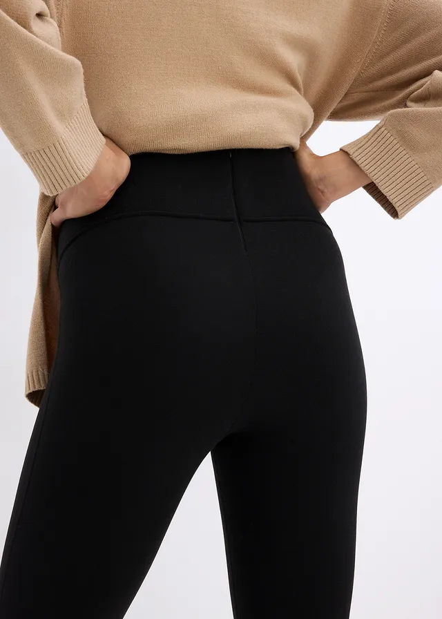 Hřejivé těhotenské termo legíny Slim Fit • černá • bonprix obchod
