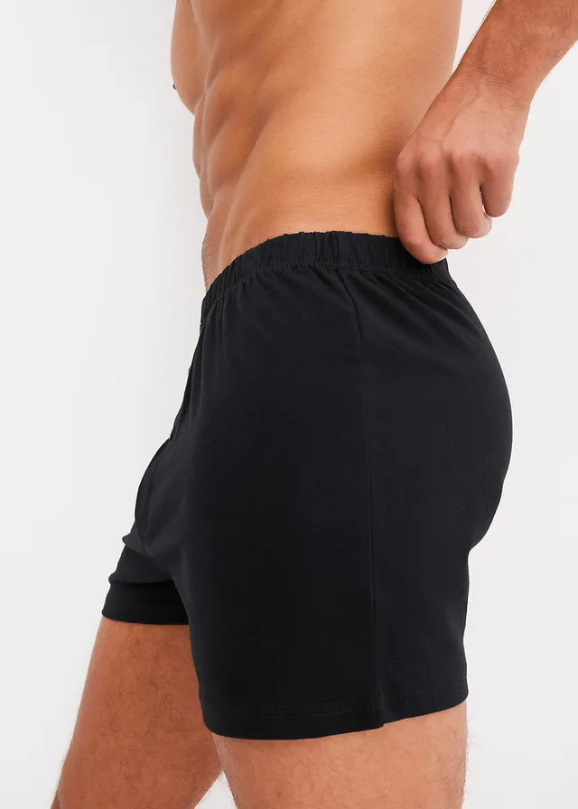 Wijde jersey boxershort (set van 5) • zwart • product-page.page-title-suffix