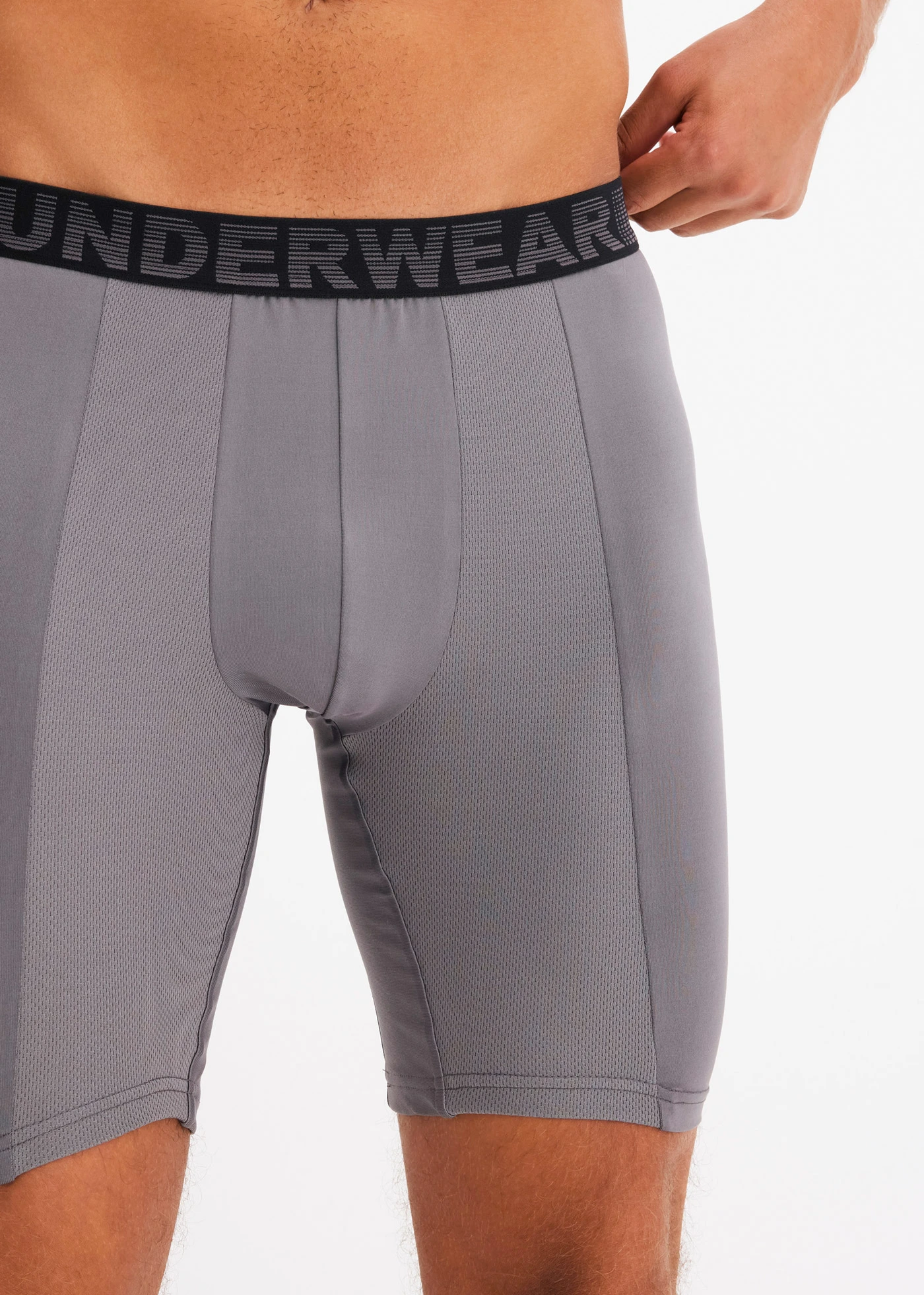 Lange boxer (set van 2) • rookgrijs+zwart • bonprix online shop