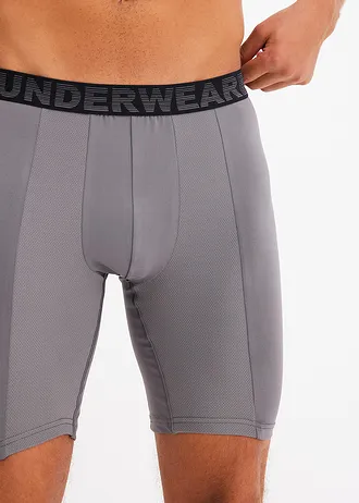 Lange boxer (set van 2) • rookgrijs+zwart • bonprix online shop