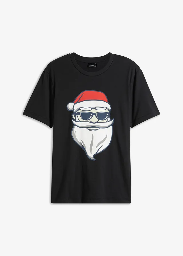 Tricou cu motiv de Crăciun, din bumbac organic 100%