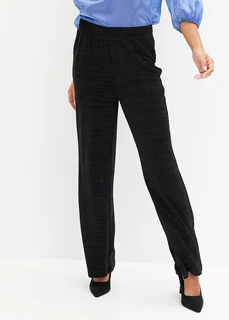 Spodnie z połyskiem • czarny • bonprix obchod