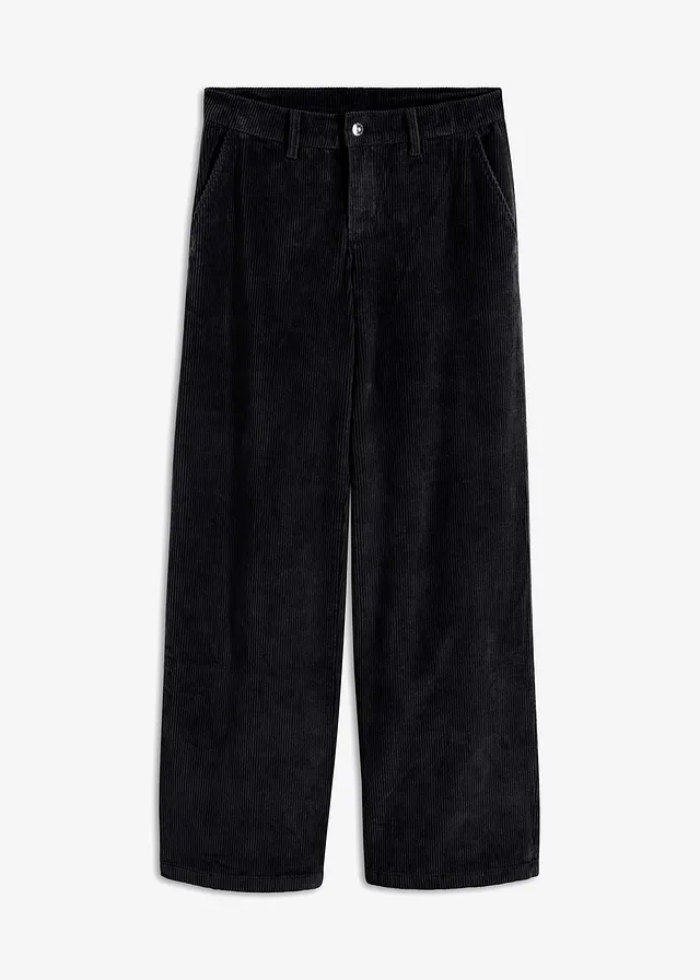Pantaloni largi din material raiat